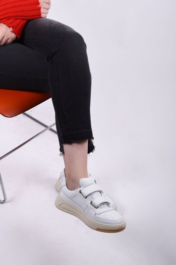 ACNE STUDIOS Velcro sneakers white