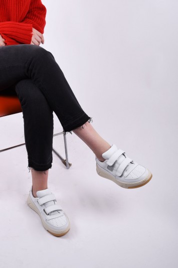 ACNE STUDIOS Velcro sneakers white