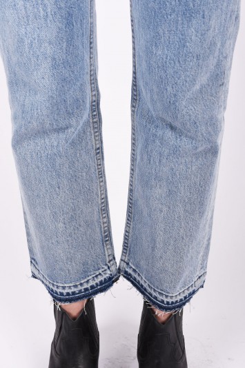 HELMUT LANG blue mid rise straight leg jeans