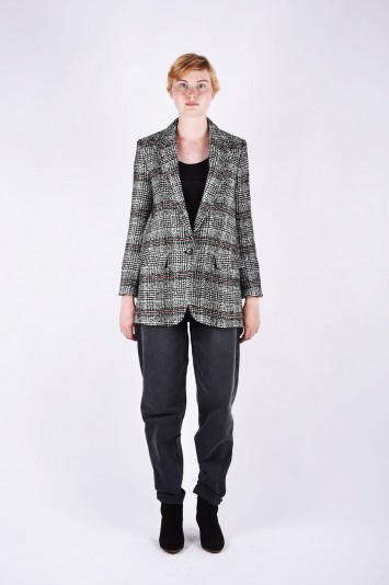 ISABEL MARANT ÉTOILE ice plaid wool-blend blazer