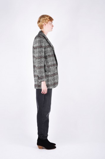 ISABEL MARANT ÉTOILE ice plaid wool-blend blazer