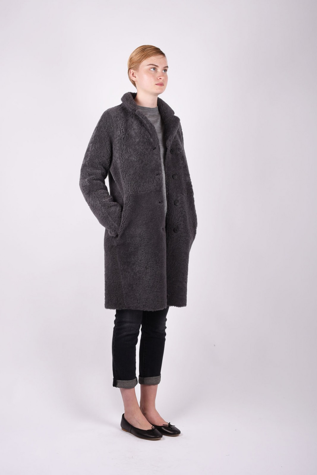 GIORGIO BRATO reversible shearling coat