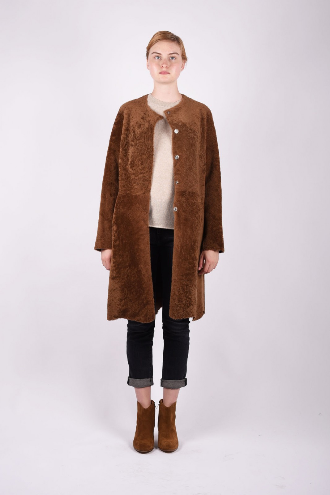 GIORGIO BRATO shearling coat