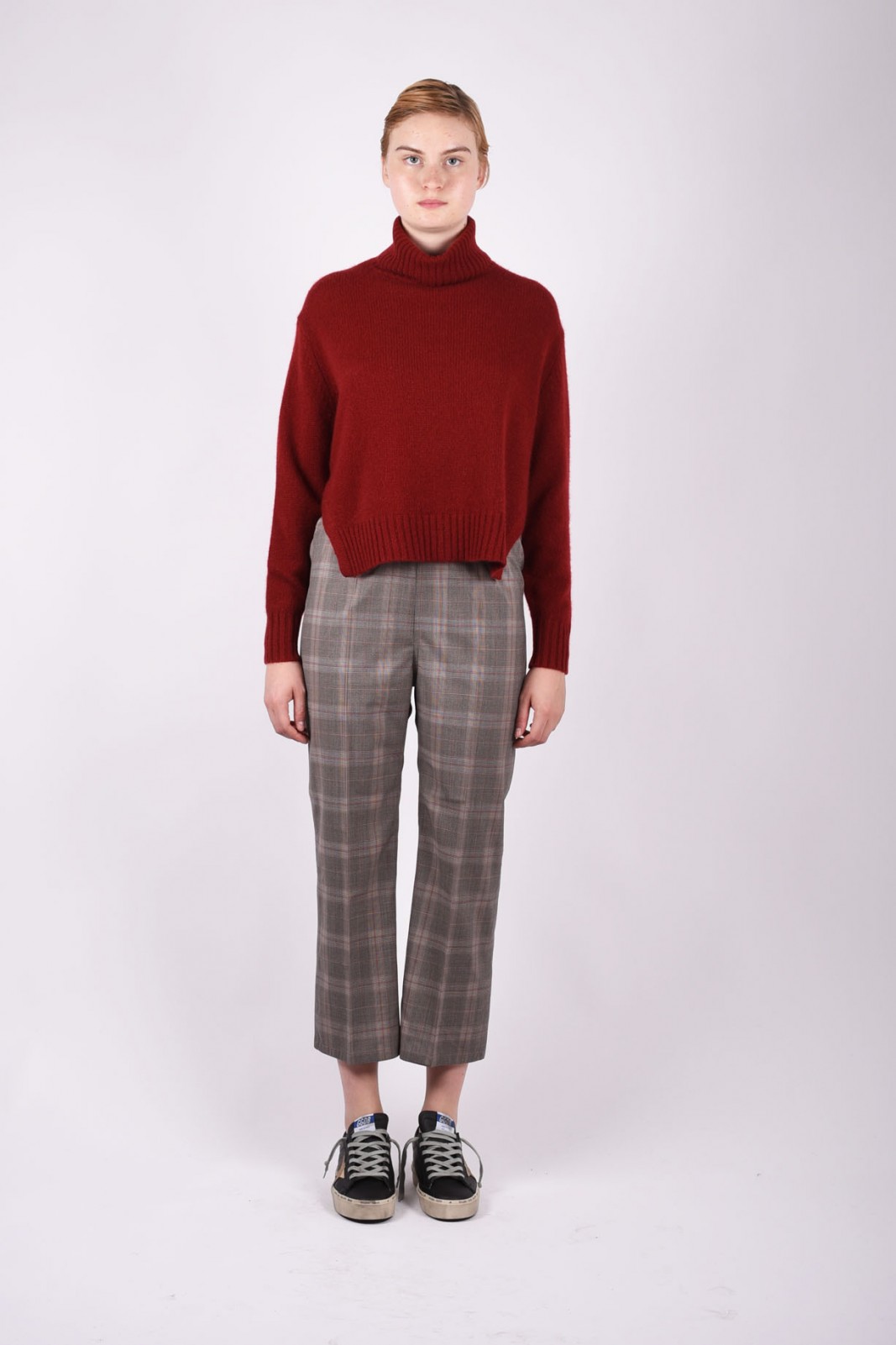 SOFIE D'HOORE plaid cropped trousers