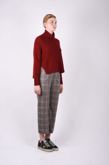 SOFIE D'HOORE plaid cropped trousers