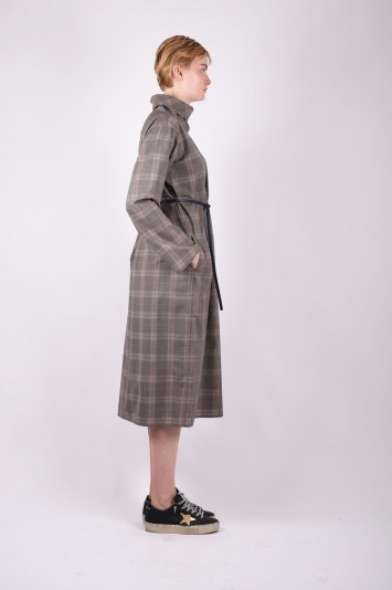 SOFIE D'HOORE checked belted dress